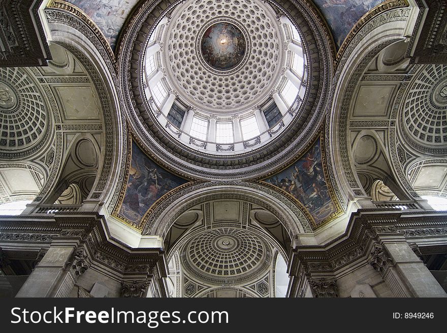 Dome Inside The Pantheon