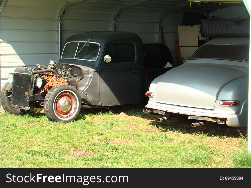 My nephew&#x27;s Truck & Merc without the fender. My nephew&#x27;s Truck & Merc without the fender.