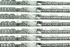 One Hundred Dollar Bills. Close-up Shot Stock Image One Hundred Dollar Bills. Close-up Shot Stock Image