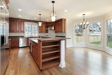 Kitchen In New Construction Home Stock Photos Kitchen In New Construction Home Stock Photos