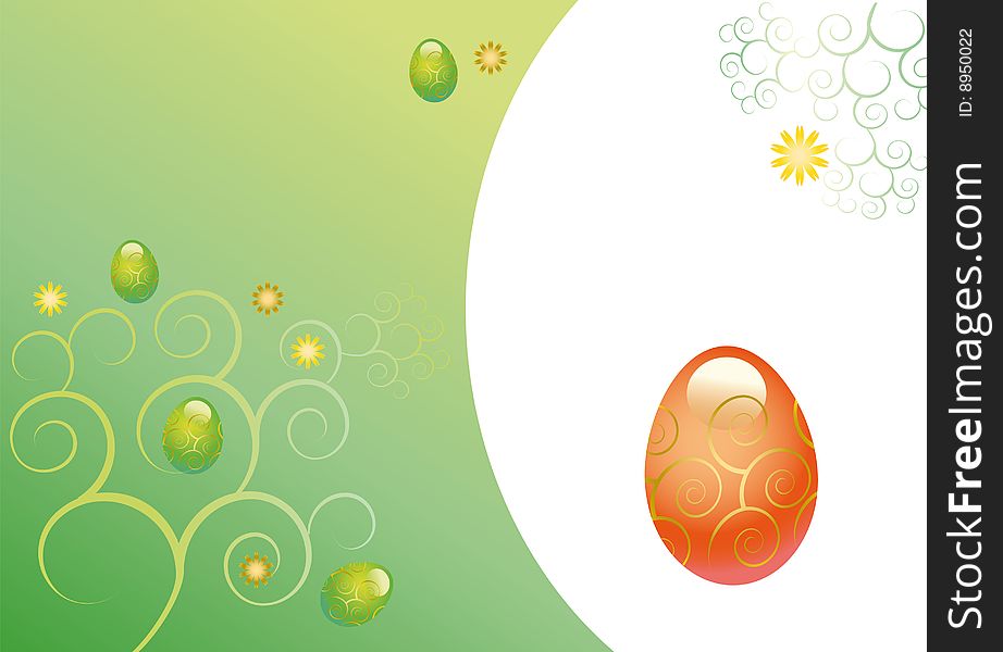 Background to Easter congratulation or card