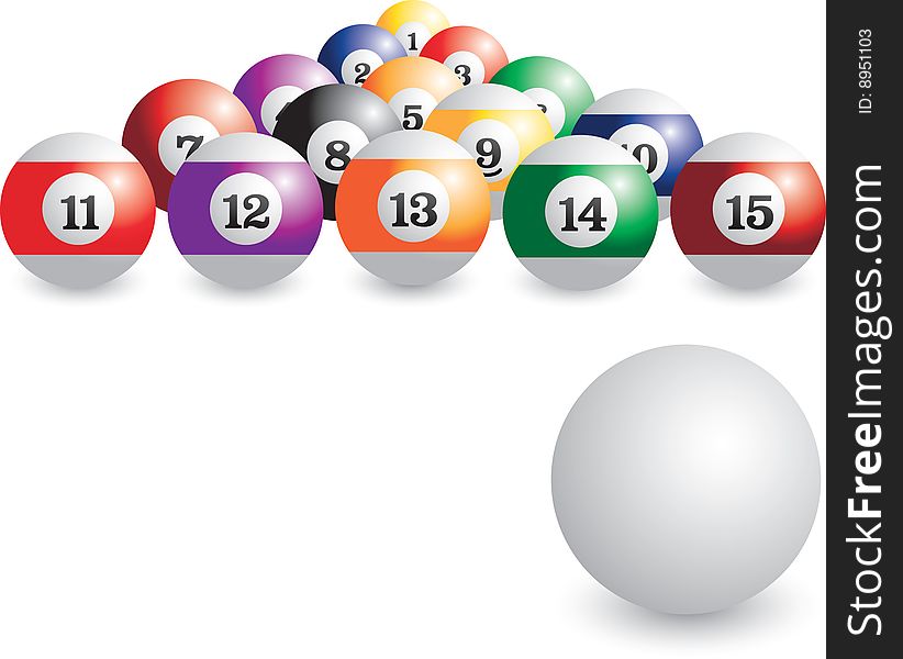 Isolated set of billiard balls