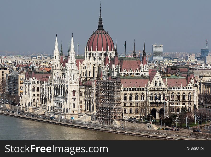 The building of the Parliament, Budapest, Hungary. The building of the Parliament, Budapest, Hungary