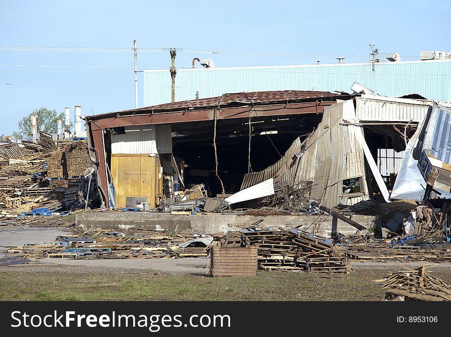 Tornado leaves trail of death, destruction ,fast moving storms hit almost without warning,this use to be a trucking company. Tornado leaves trail of death, destruction ,fast moving storms hit almost without warning,this use to be a trucking company