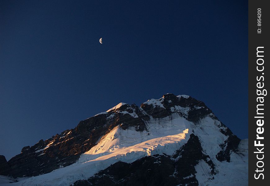 Peak in Mt Cook / Aoraki national park