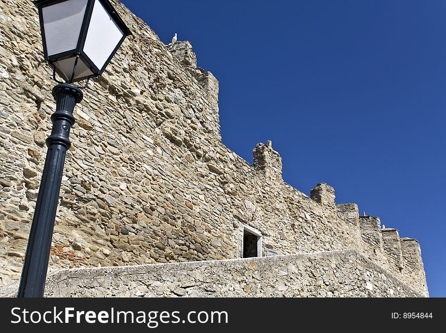 Castle at Kavala city in Greece (north Greece)