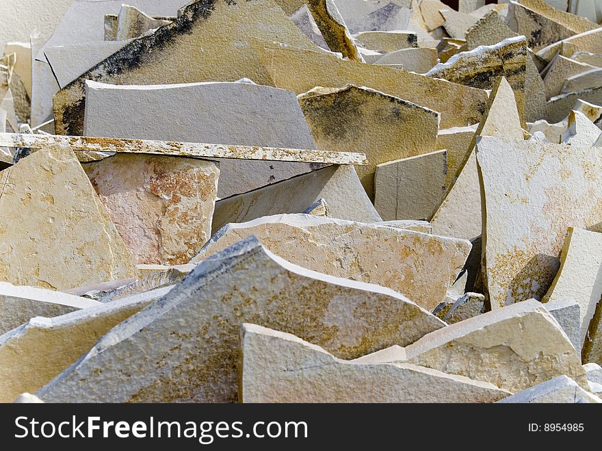 Natural stone slabs as a background