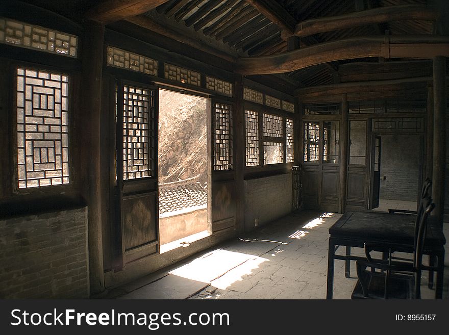 Ancient pavilion at Cuandixia, Ming dynasty village close to Beijing. Ancient pavilion at Cuandixia, Ming dynasty village close to Beijing