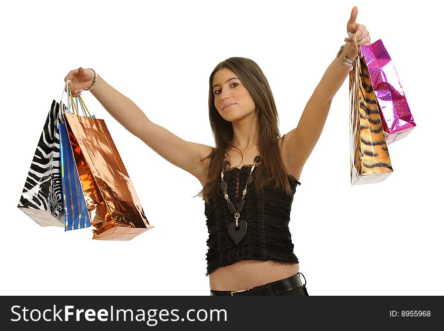 Girl shopping
