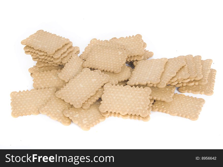 Pure Cookies Isolated In White