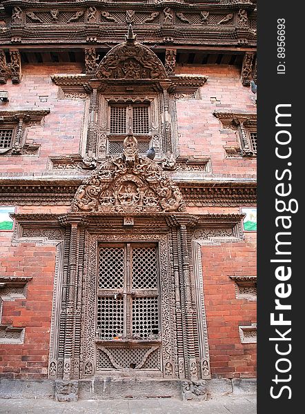 Many carved wood door in kathmandu nepal. Many carved wood door in kathmandu nepal.