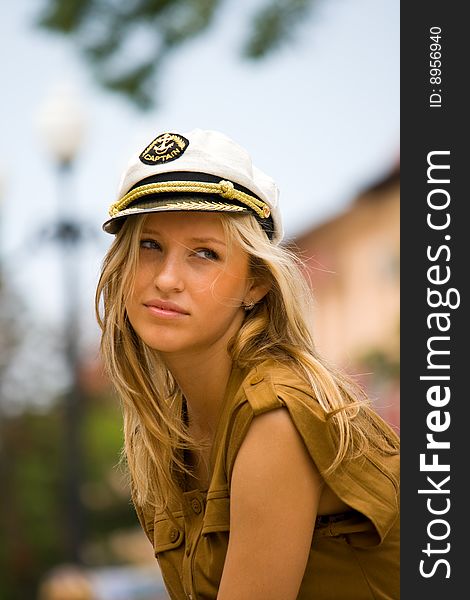 Portrait of young girl, summer vocation. Portrait of young girl, summer vocation