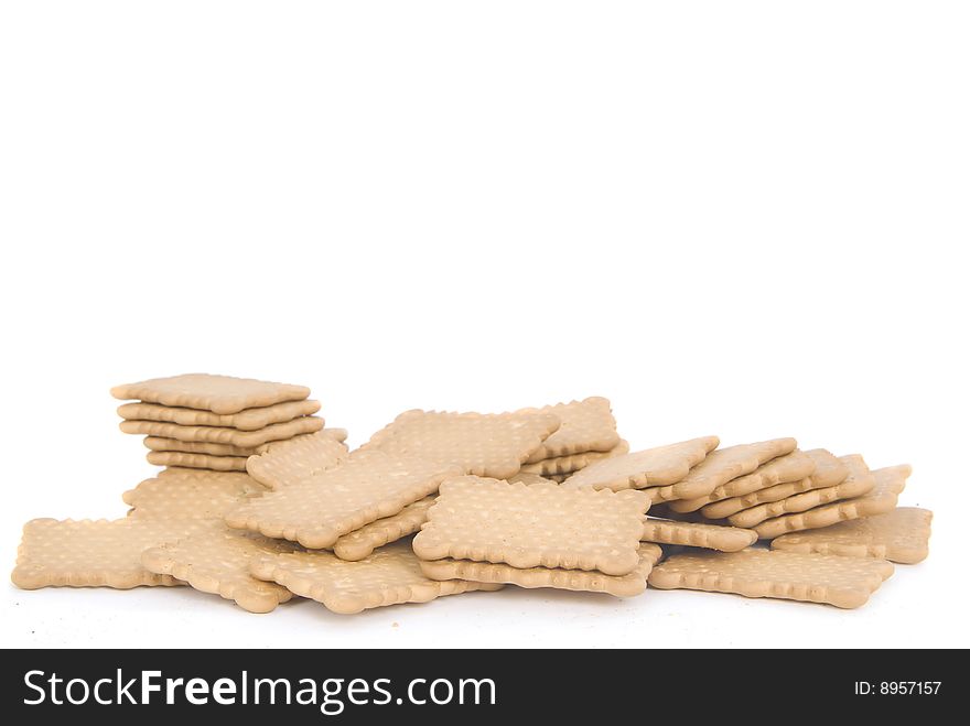 Pure Cookies Isolated In White