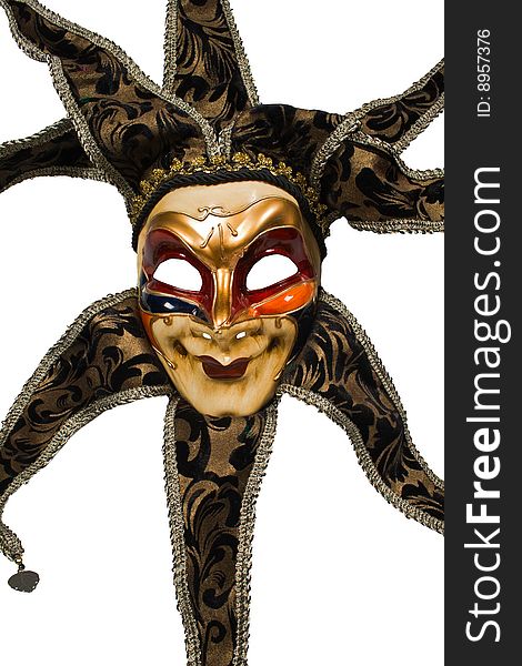 Carnival venetian mask of sun