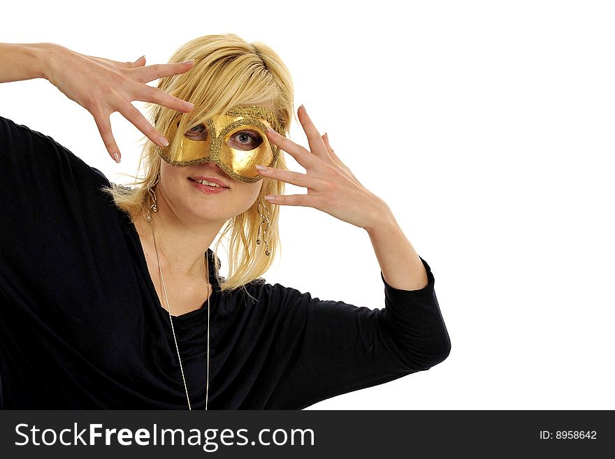 Lady with mask