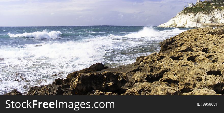 Lime stone reef