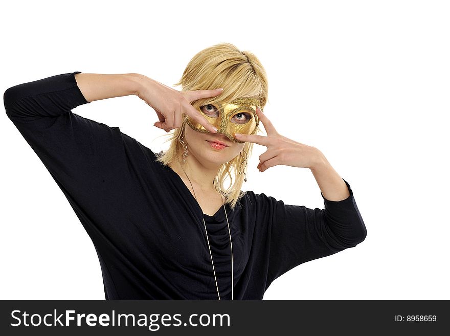 Lady with mask