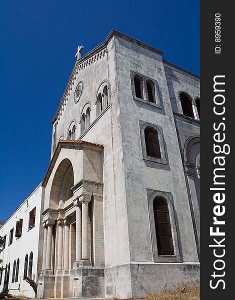 Old conserved church in Miramar, Havana