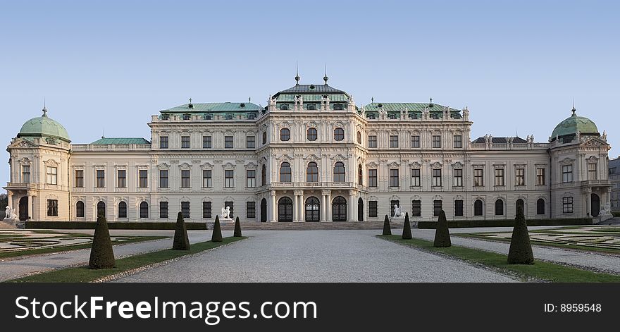 Castle Belvedere In Vienna