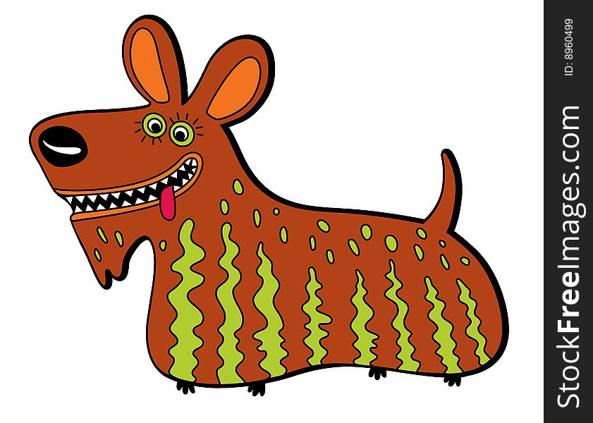 Dog illustration. Formats EPS and Jpg.