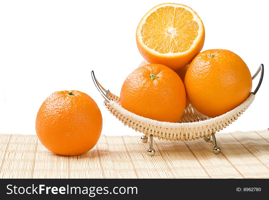 Fresh oranges fruit still life. Fresh oranges fruit still life