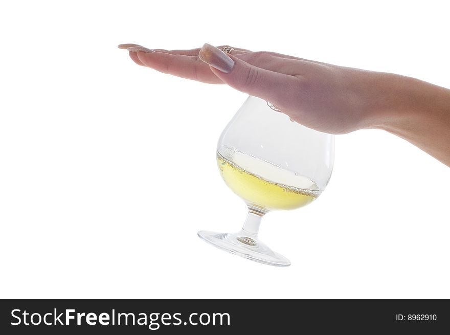 Alcohol cocktail Basketball on white isolated