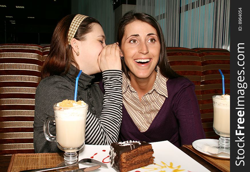 Girls in cafe