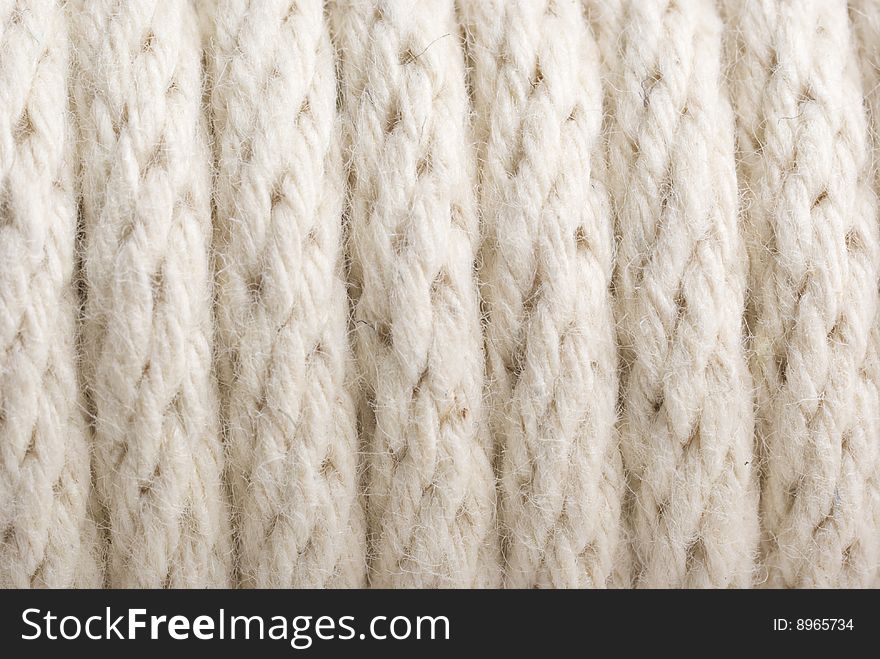 Close up or macro of rope.  abstract textured background