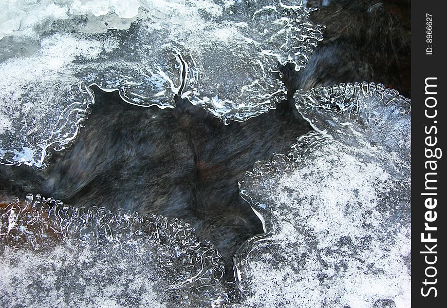 Frozen water