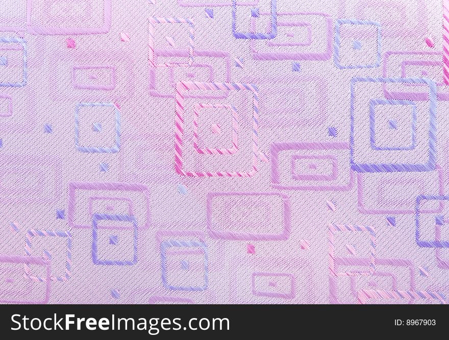 Textile background with different shapes pattern