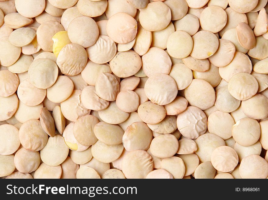 Lentils grain texture. luminous and abstract image