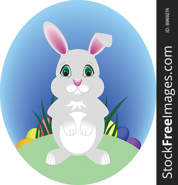 Gray Easter Bunny