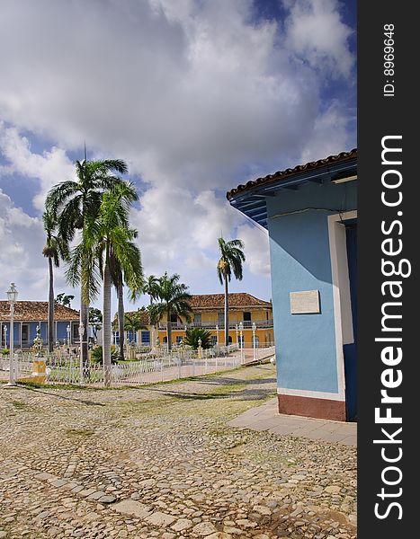 A view of tropical rural town Trinidad in Cuba. A view of tropical rural town Trinidad in Cuba