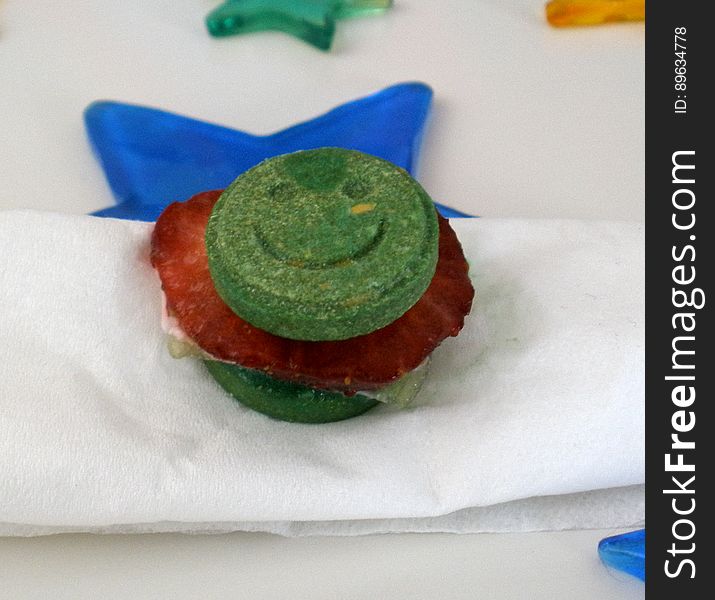 Neu turned a year old yesterday, this was his cake. Made of strawberry, yogurt, cucumber, and 2 smiley face spinach treats. Neu turned a year old yesterday, this was his cake. Made of strawberry, yogurt, cucumber, and 2 smiley face spinach treats.
