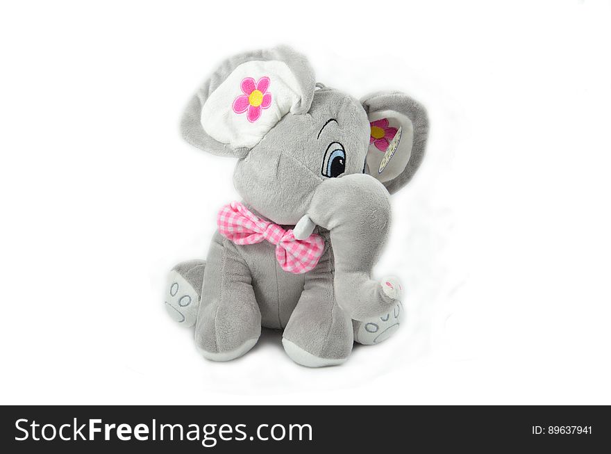 Gray Elephant Plush Toy