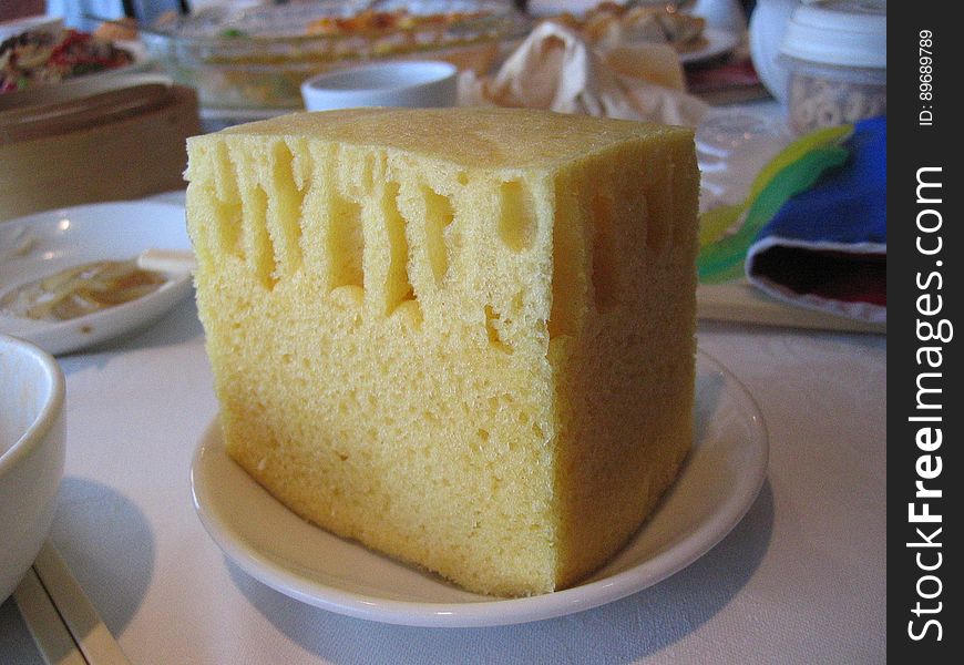 Sponge cake at Top Cantonese Restaurant