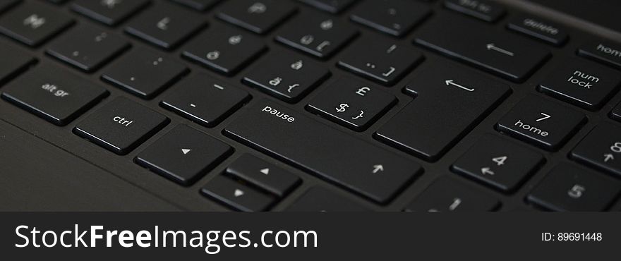 Black Laptop Computer Keyboard