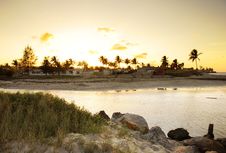 Sunset Beach Landscape Stock Photography Sunset Beach Landscape Stock Photography