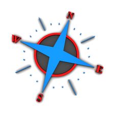 3D Compass Tilted Royalty Free Stock Photos 3D Compass Tilted Royalty Free Stock Photos
