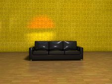3-seater Sofa In The Middle Stock Photography