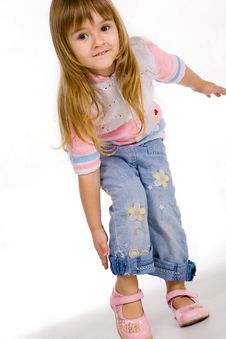 Cute Little Girl Stock Images
