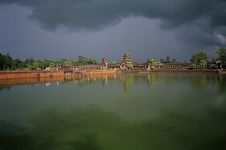 After A Storm In Angkor Wat Stock Photos