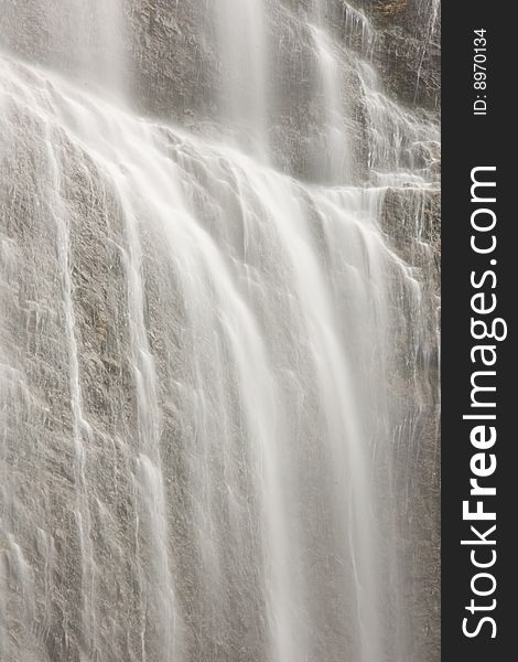 An abstract composition of a waterfall. An abstract composition of a waterfall