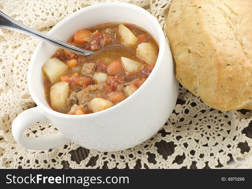 Bowl Of Homemade Beef Stew