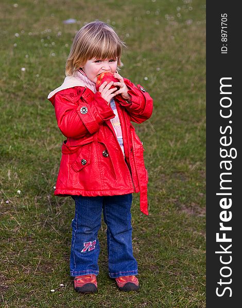 A young child in nature