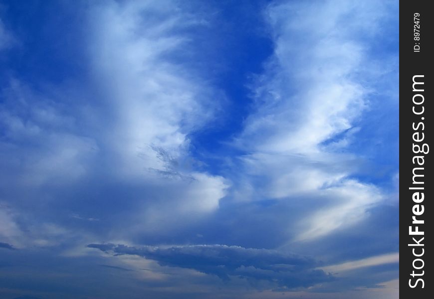 Sky full of small clouds - bright natural texture. Sky full of small clouds - bright natural texture