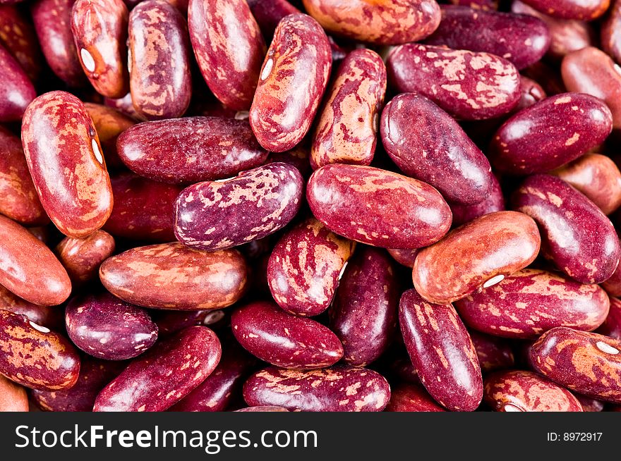 Background of haricot beans, macro