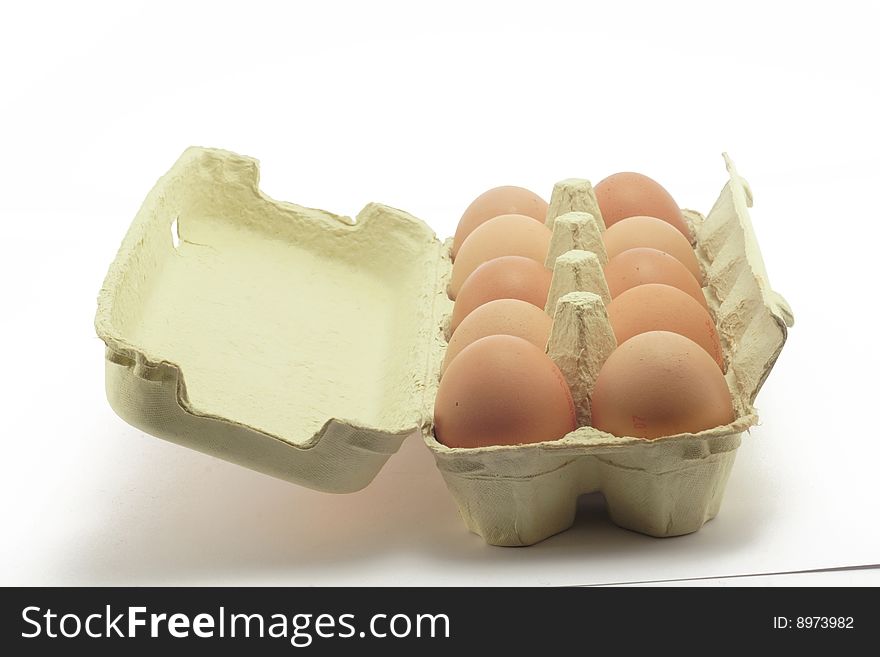 Cook egg on the neutral background