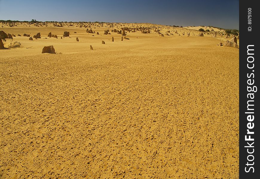 Pinnacles desert in western australia