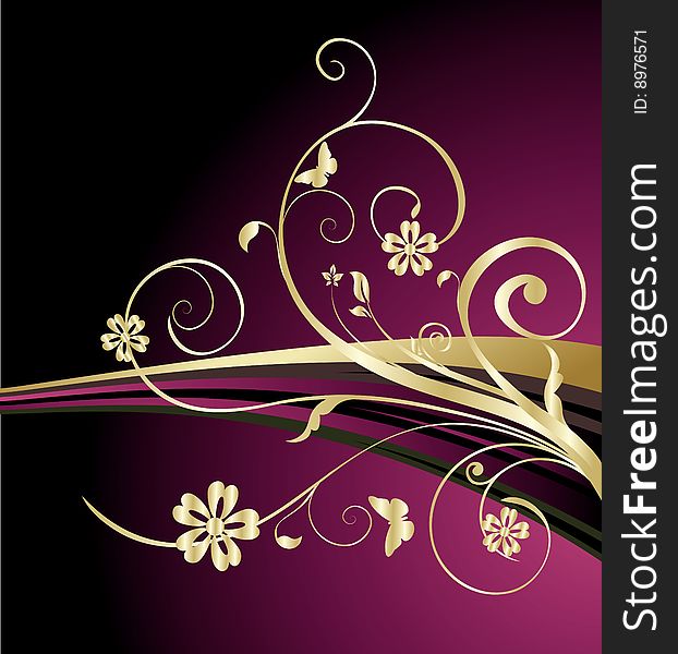 Spring beautiful floral background (vector). Spring beautiful floral background (vector)